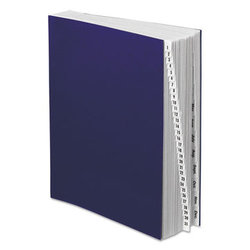 Pendaflex® Expanding Desk File, 42 Dividers, Months-dates, Letter-size, Dark Blue Cover freeshipping - TVN Wholesale